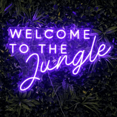 Welcome To The Jungle Neon Sign The Crafty Bonobo Neon Sign 1