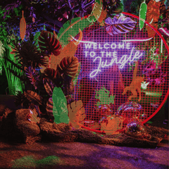 Welcome To The Jungle Neon Sign The Crafty Bonobo Neon Sign 7