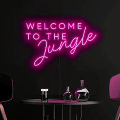 Welcome To The Jungle Neon Sign The Crafty Bonobo Neon Sign 2