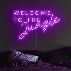 Welcome To The Jungle Neon Sign The Crafty Bonobo Neon Sign 4