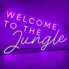 Welcome To The Jungle Neon Sign The Crafty Bonobo Neon Sign 8
