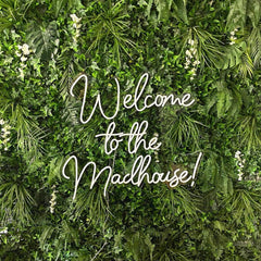 Welcome To The Madhouse Neon Sign The Crafty Bonobo Neon Sign 2