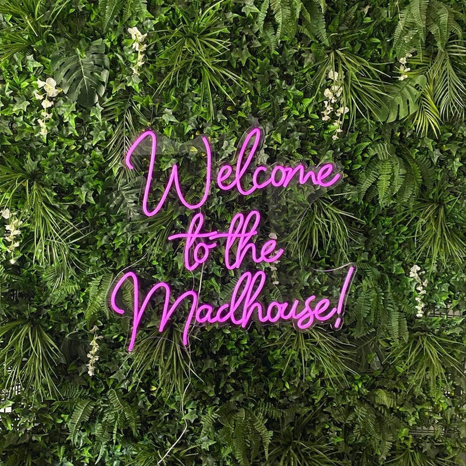 Welcome To The Madhouse Neon Sign The Crafty Bonobo Neon Sign 3