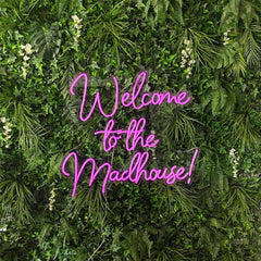 Welcome To The Madhouse Neon Sign The Crafty Bonobo Neon Sign 3