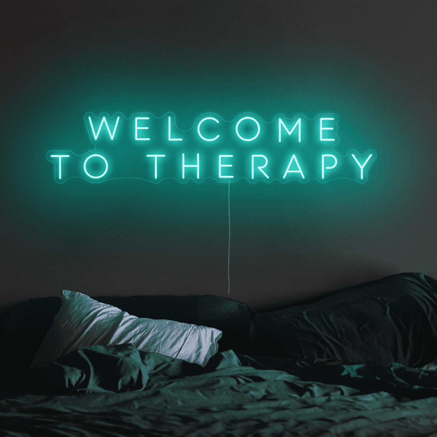 Welcome To Therapy Neon Sign The Crafty Bonobo Neon Sign 1