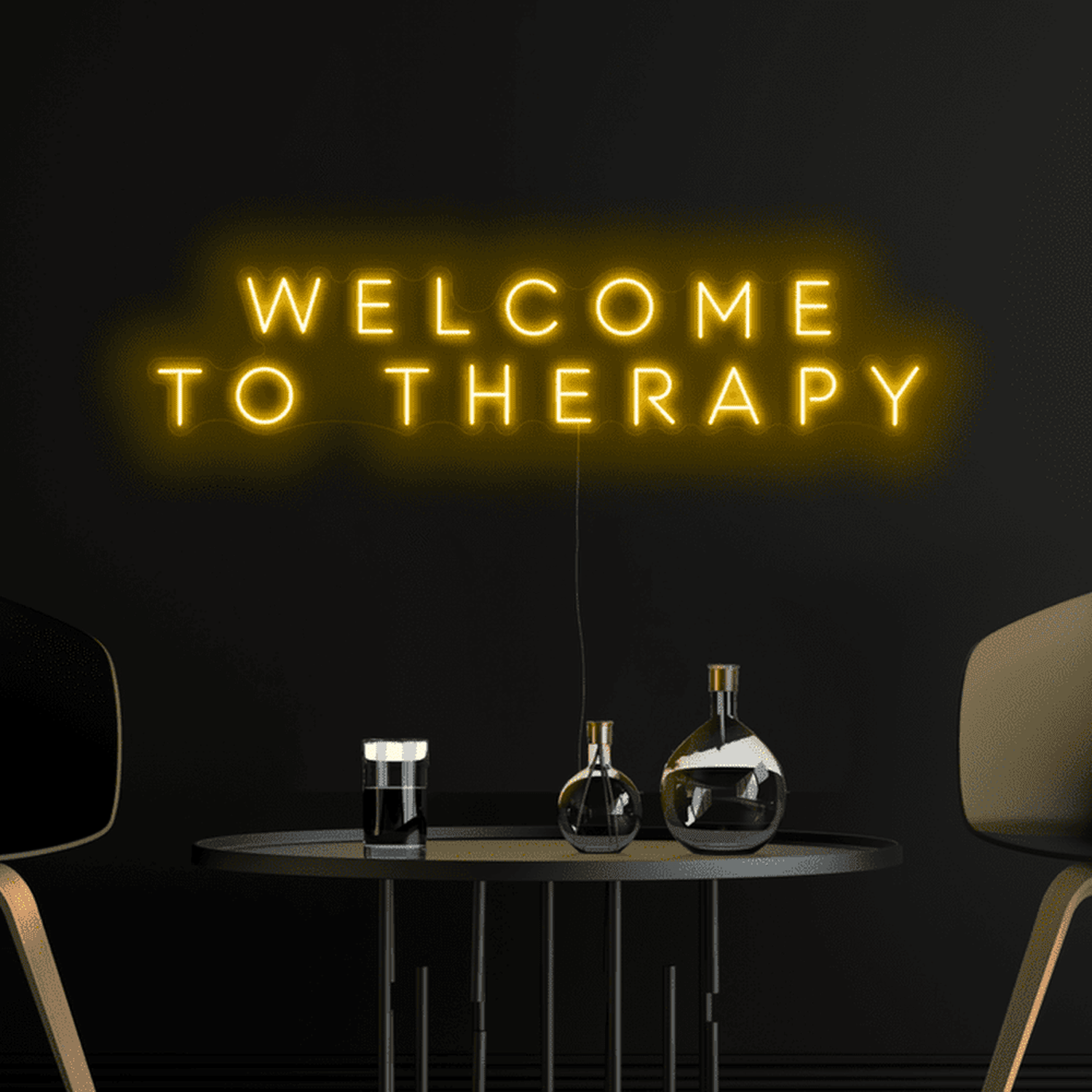 Welcome To Therapy Neon Sign The Crafty Bonobo Neon Sign 2