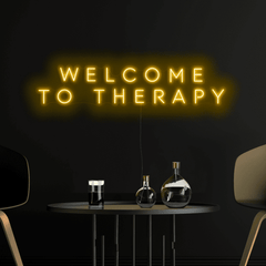 Welcome To Therapy Neon Sign The Crafty Bonobo Neon Sign 2