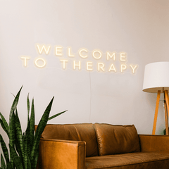 Welcome To Therapy Neon Sign The Crafty Bonobo Neon Sign 3