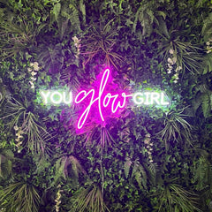 You Glow Girl Neon Sign The Crafty Bonobo Neon Sign 6