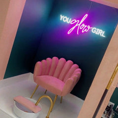 You Glow Girl Neon Sign The Crafty Bonobo Neon Sign 4