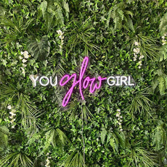 You Glow Girl Neon Sign The Crafty Bonobo Neon Sign 7