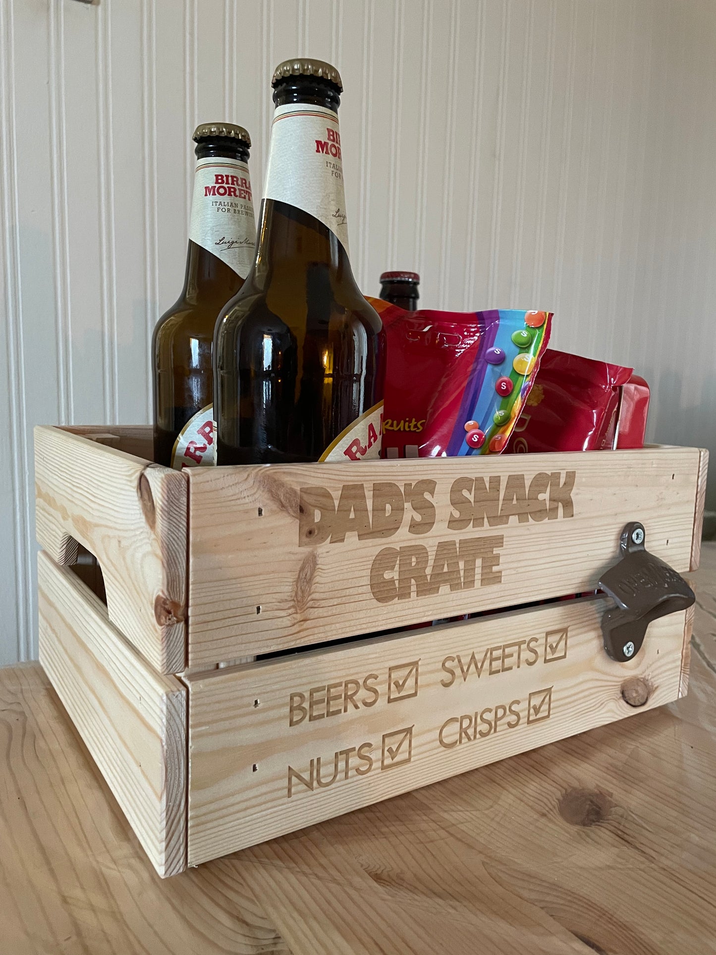 Personalised Snack Crate Storage Box