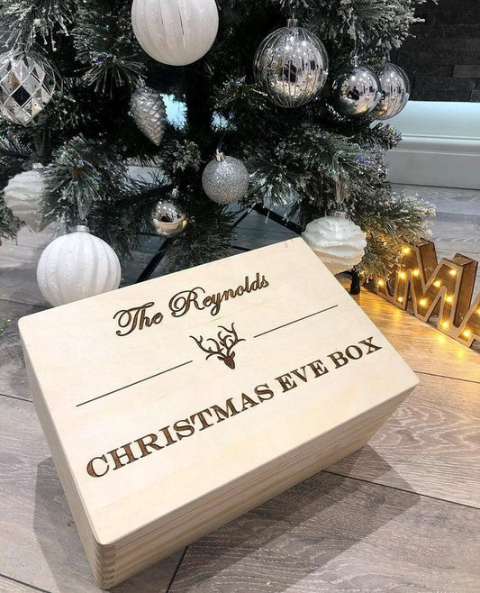 Christmas Personalised Box The Crafty Bonobo The Crafty Bonobo Christmas Decor