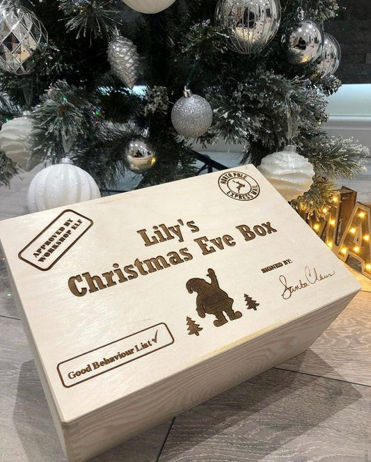 Christmas Personalised box The Crafty Bonobo The Crafty Bonobo Christmas Decor