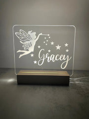 Custom Children’s LED Night Lamp | Fairy The Crafty Bonobo LED Signs 2