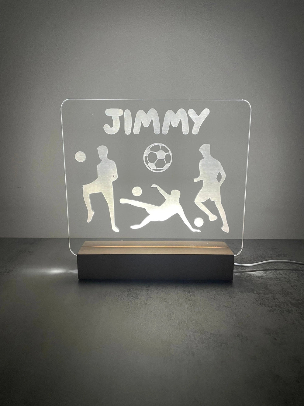 Custom Children’s LED Night Lamp | Football The Crafty Bonobo The Crafty Bonobo LED Signs