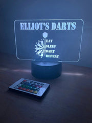 Custom Darts Name LED Sign The Crafty Bonobo LED Signs 1