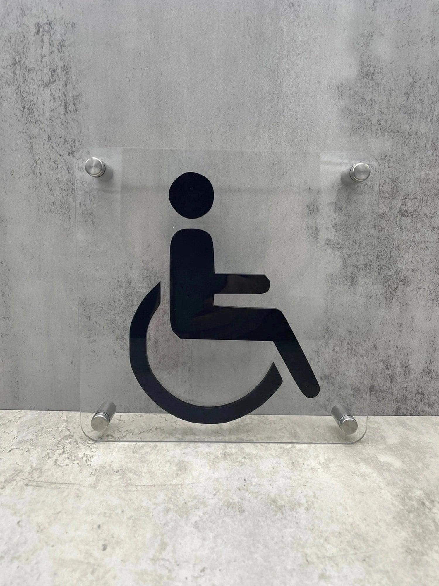 Disabled Toilet Acrylic Sign Plaque The Crafty Bonobo Toilet Signage 1