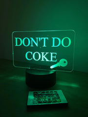 Don’t Do Coke LED Bar Sign The Crafty Bonobo LED Signs 5