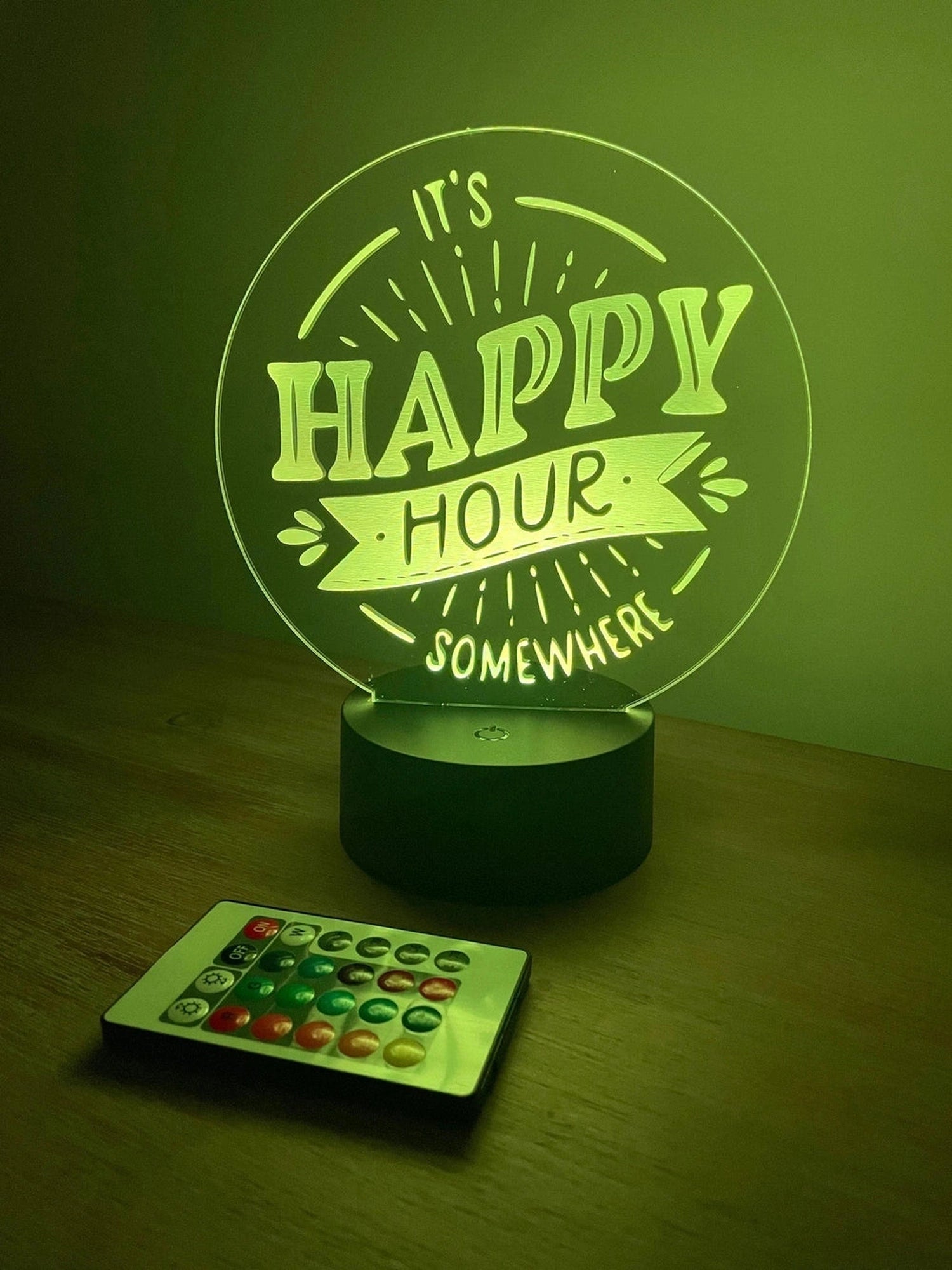 Happy Hour Man Cave LED Bar Sign The Crafty Bonobo LED Signs 3