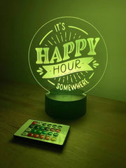 Happy Hour Man Cave LED Bar Sign The Crafty Bonobo LED Signs 3