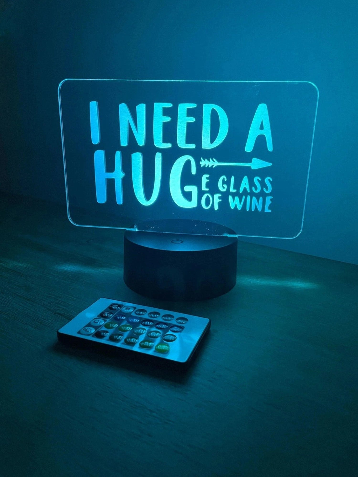 I Need Wine LED Bar Sign The Crafty Bonobo LED Signs 2