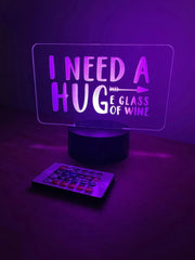 I Need Wine LED Bar Sign The Crafty Bonobo LED Signs 3