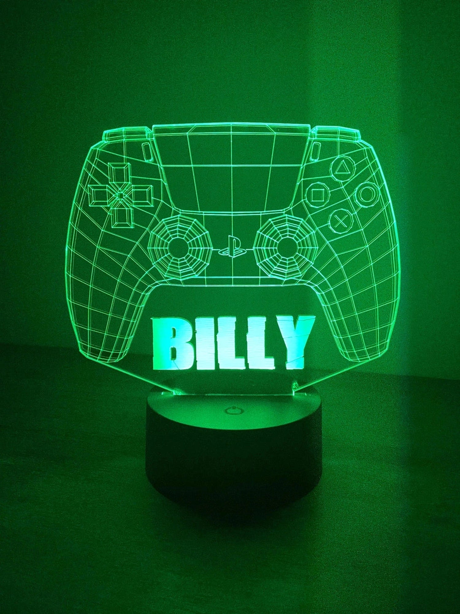 Personalised 3D PlayStation Controller LED Sign The Crafty Bonobo LED Signs 7