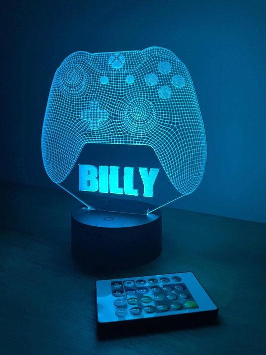 Personalised 3D Xbox Controller LED Sign The Crafty Bonobo LED Signs 1