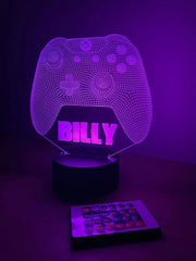 Personalised 3D Xbox Controller LED Sign The Crafty Bonobo LED Signs 3