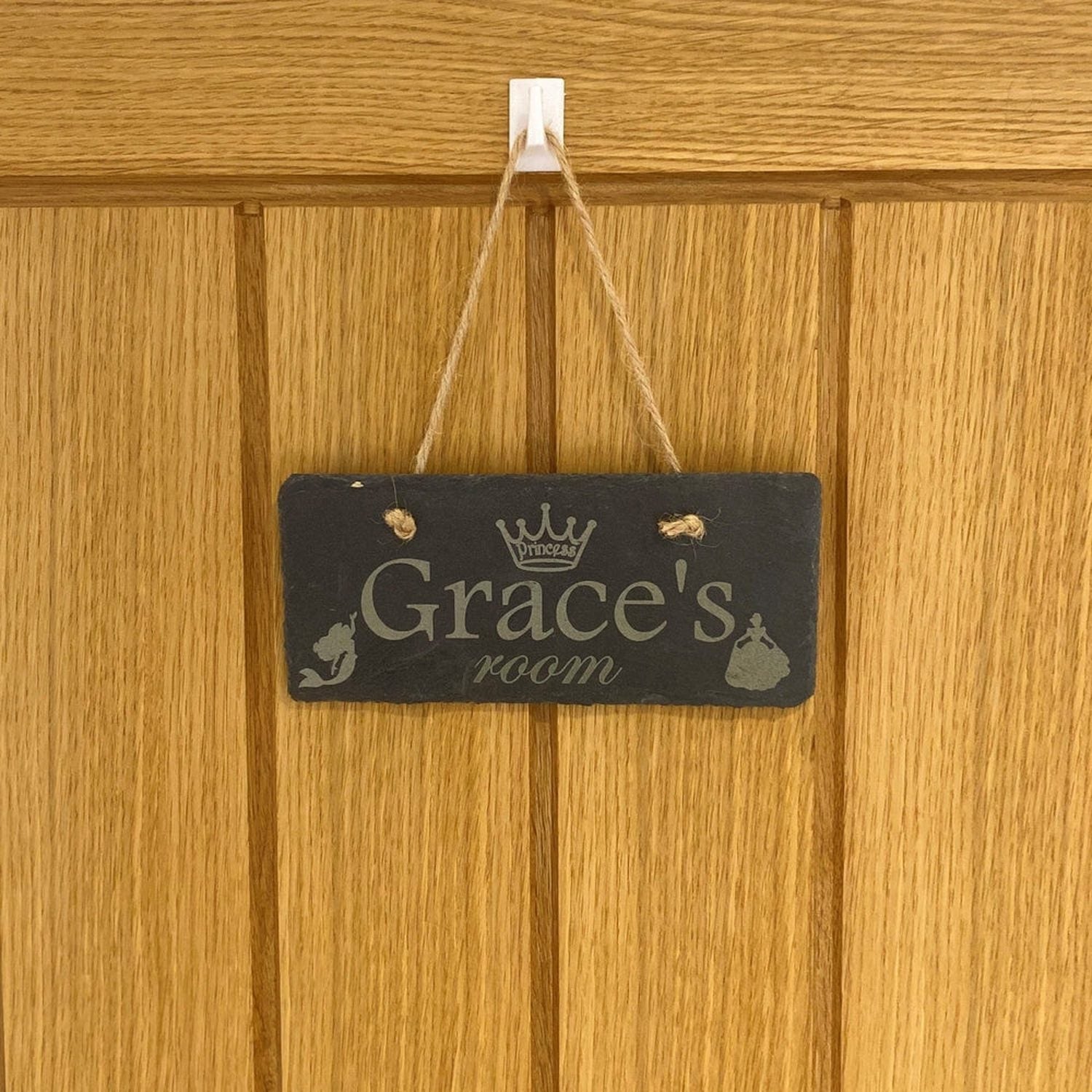 Personalised Bedroom Slate Sign The Crafty Bonobo Slate sign 1