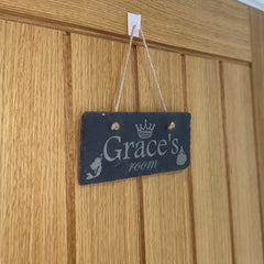 Personalised Bedroom Slate Sign The Crafty Bonobo Slate sign 2