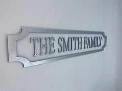 Personalised Family Name Street Sign – Custom Acrylic Plaque for Home, Driveway & Garden The Crafty Bonobo Street Sign 3
