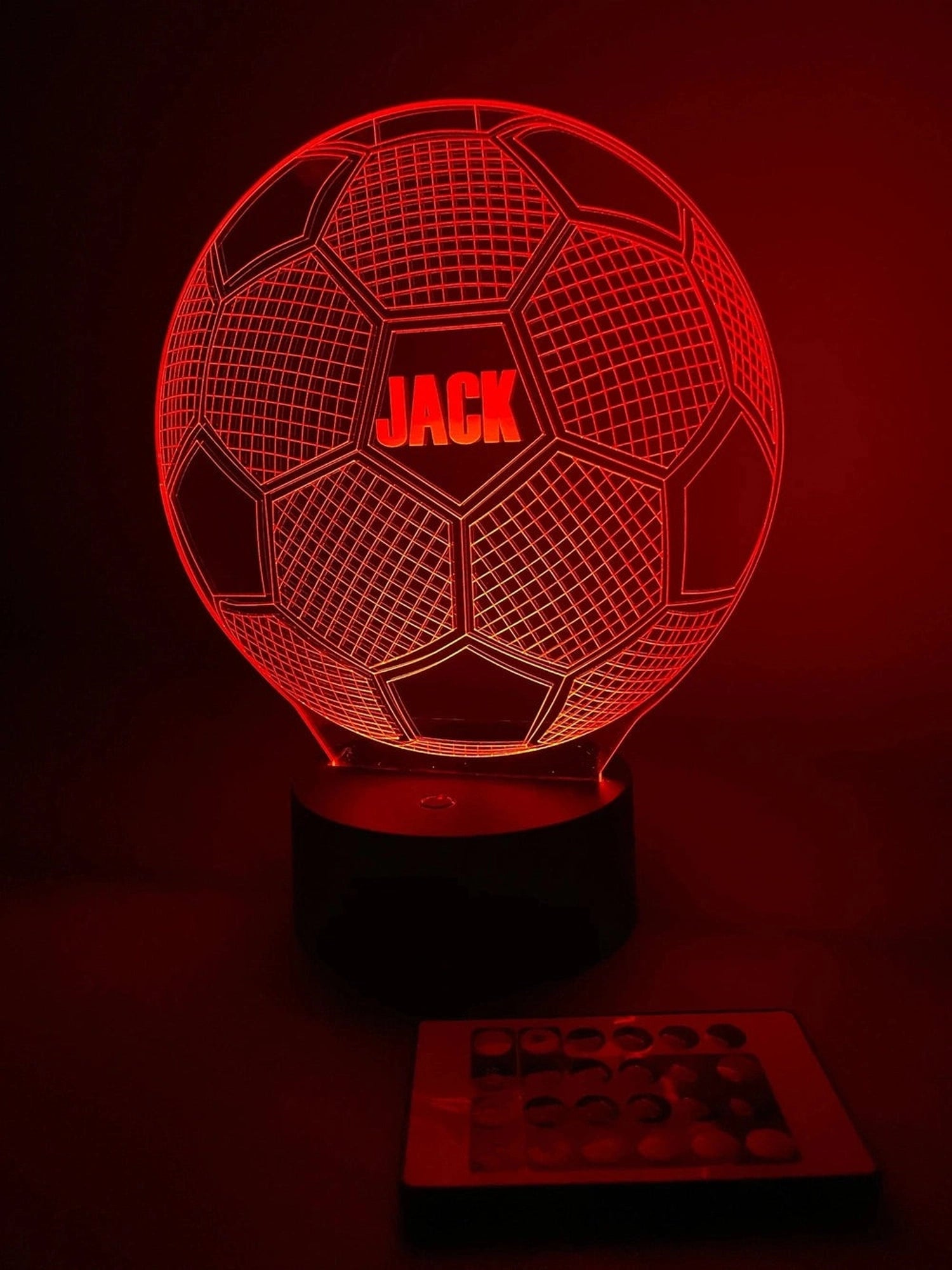 Personalised LED Football Name Sign The Crafty Bonobo LED Signs 4