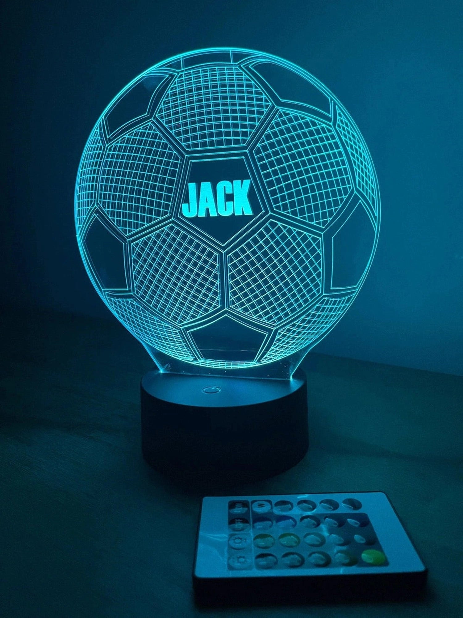 Personalised LED Football Name Sign The Crafty Bonobo LED Signs 3