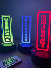 Personalised LED Gamer Tag Username Sign The Crafty Bonobo LED Signs 1