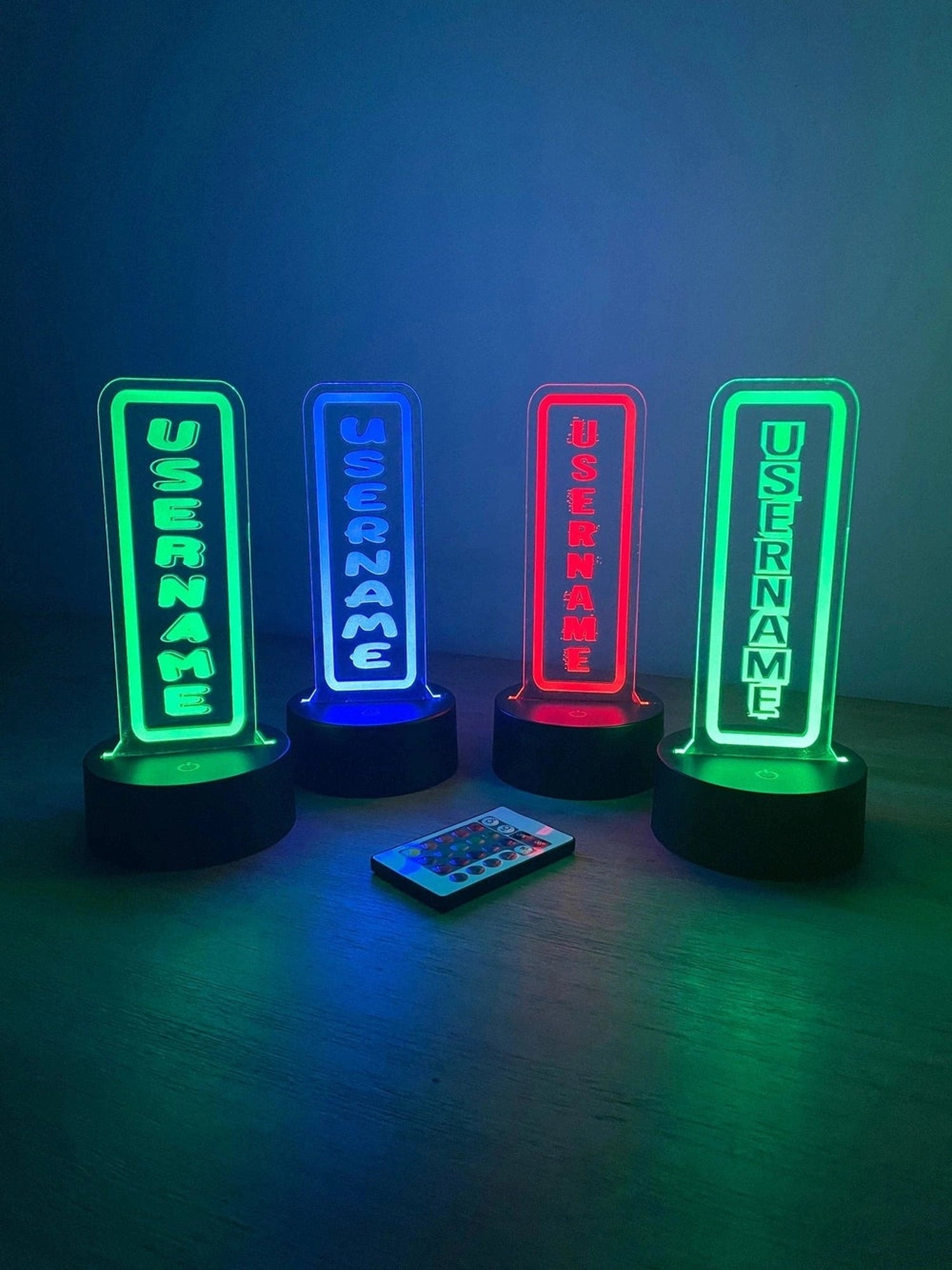 Personalised LED Gamer Tag Username Sign The Crafty Bonobo LED Signs 3