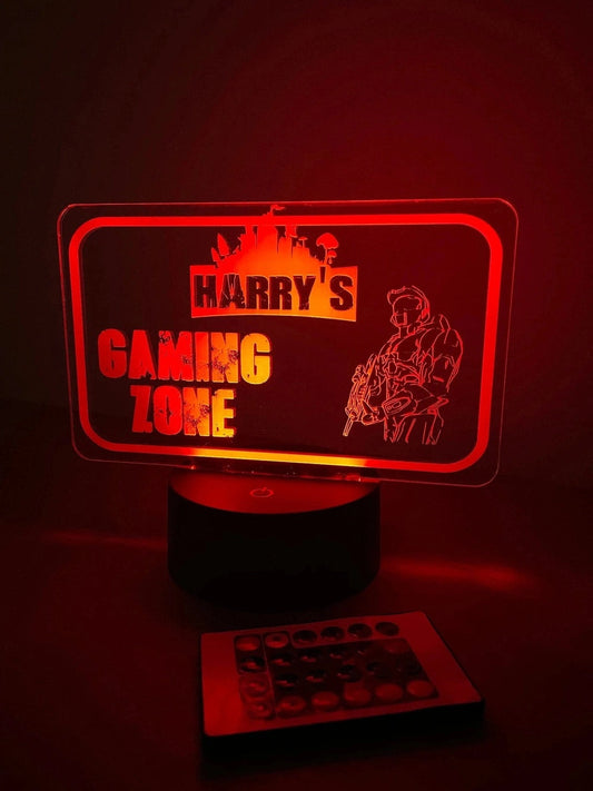 Personalised LED Gaming Name Sign The Crafty Bonobo LED Signs 2