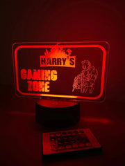 Personalised LED Gaming Name Sign The Crafty Bonobo LED Signs 2