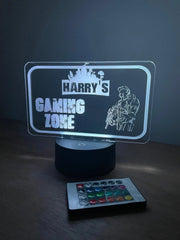 Personalised LED Gaming Name Sign The Crafty Bonobo LED Signs 1