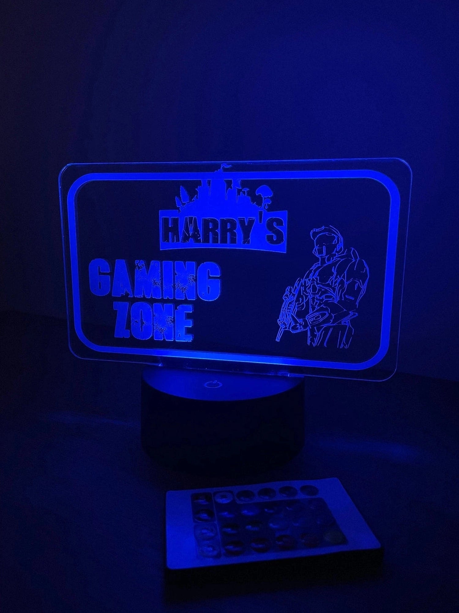 Personalised LED Gaming Name Sign The Crafty Bonobo LED Signs 3