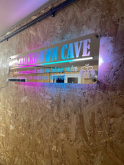 Personalised LED Mirror Bar Sign The Crafty Bonobo LED Mirror Sign 6