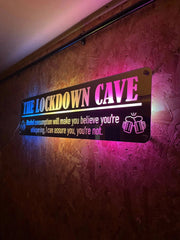 Personalised LED Mirror Bar Sign The Crafty Bonobo LED Mirror Sign 5