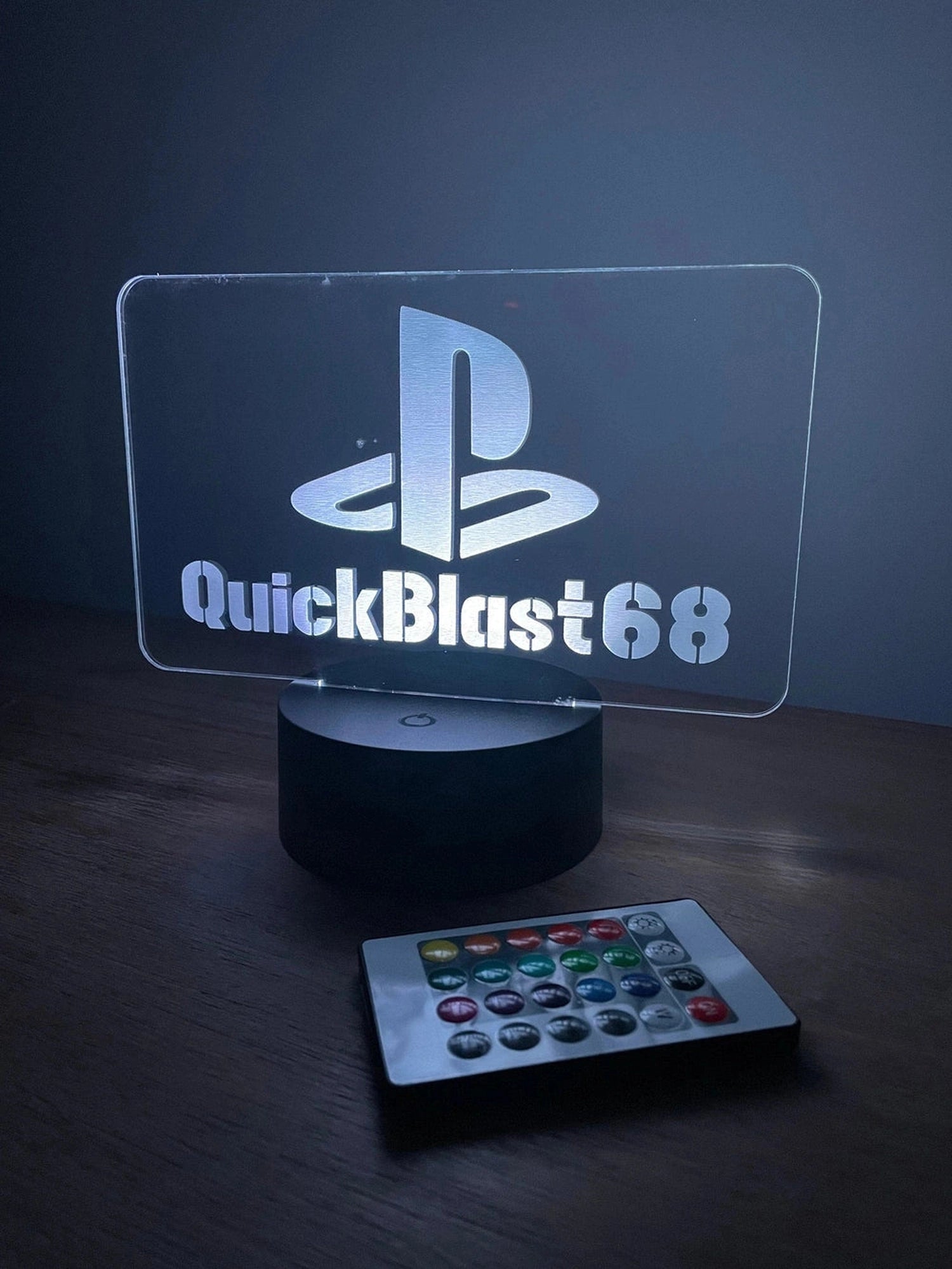 Personalised Playstation Gamer Tag LED Sign The Crafty Bonobo LED Signs 1