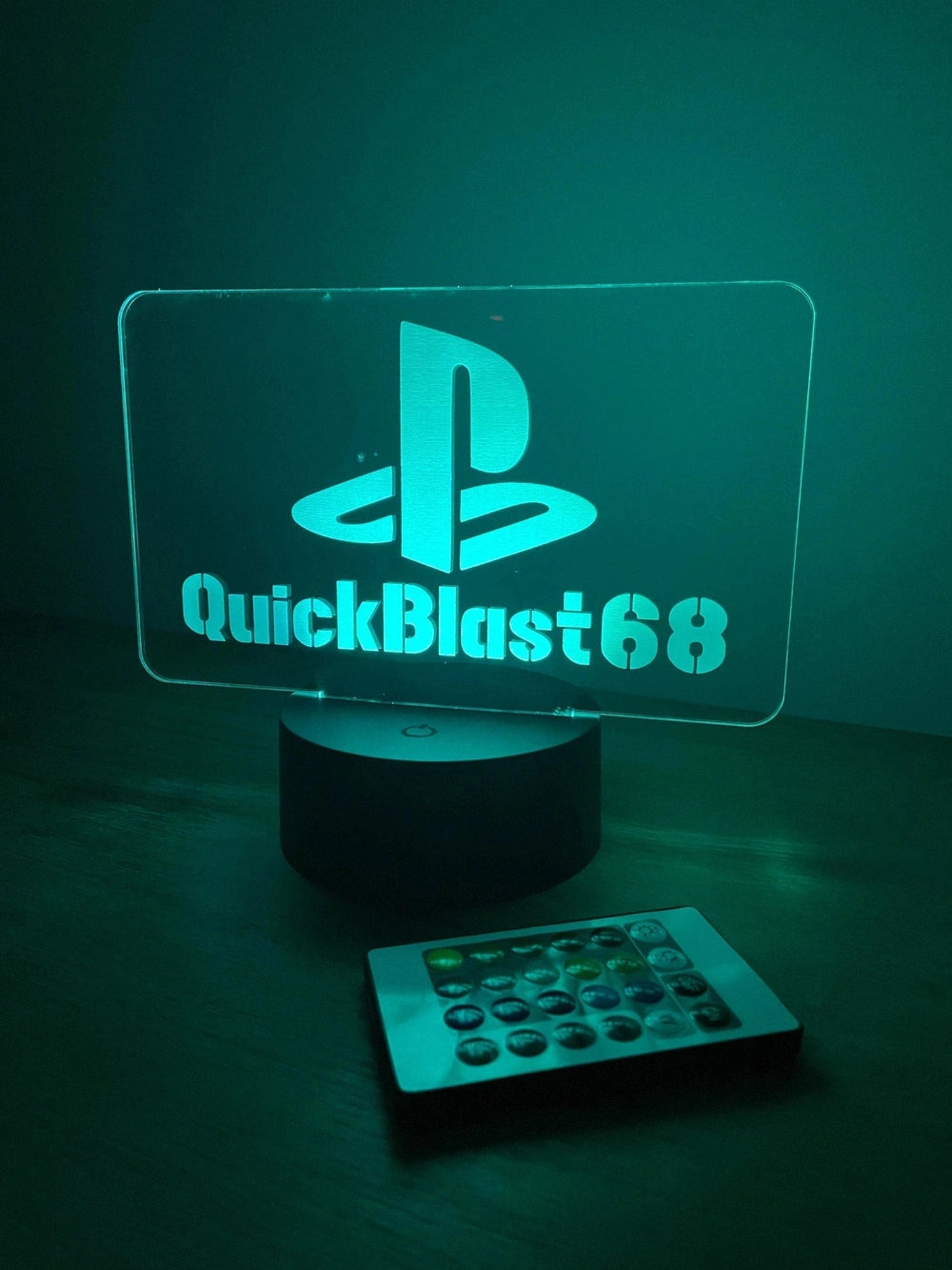 Personalised Playstation Gamer Tag LED Sign The Crafty Bonobo LED Signs 3