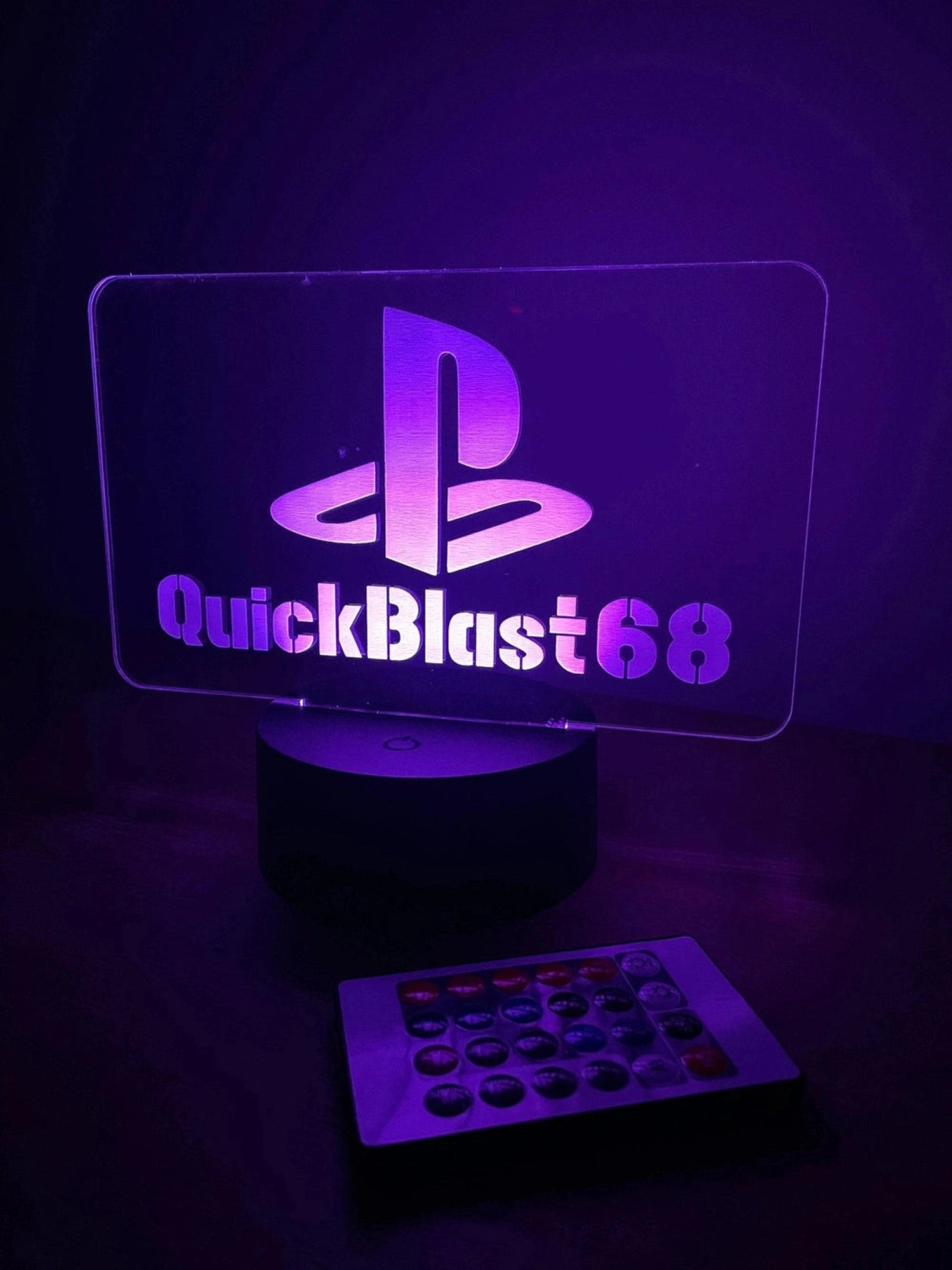 Personalised Playstation Gamer Tag LED Sign The Crafty Bonobo LED Signs 4