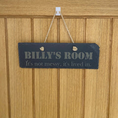 Personalised Slate Room Sign The Crafty Bonobo Slate sign 1