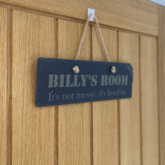 Personalised Slate Room Sign The Crafty Bonobo Slate sign 2