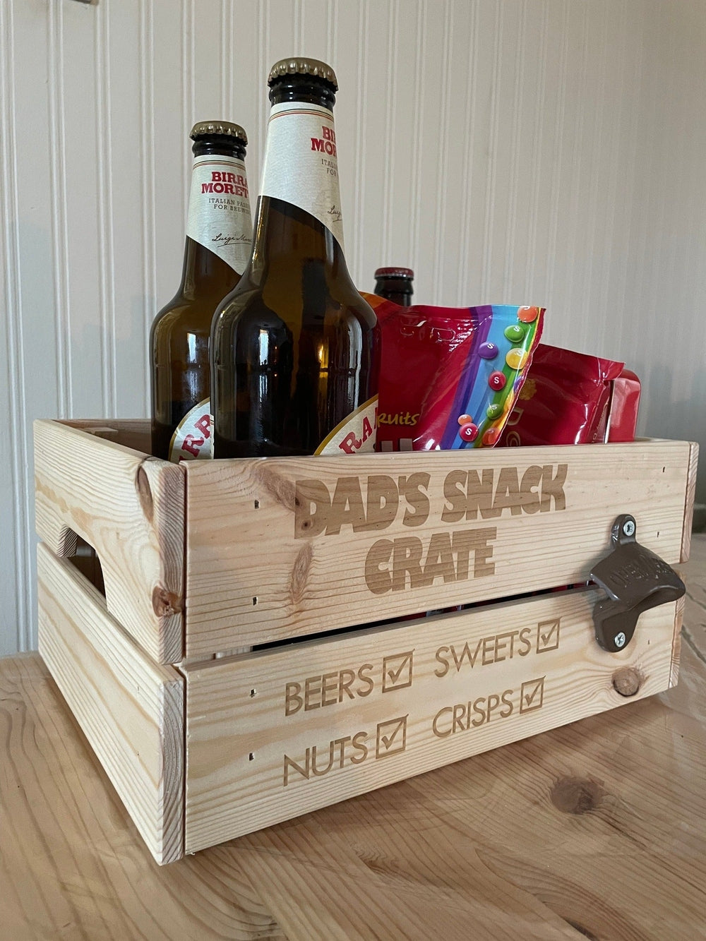 Personalised Snack Crate Storage Box The Crafty Bonobo The Crafty Bonobo Gift Crate