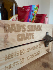 Personalised Snack Crate Storage Box The Crafty Bonobo The Crafty Bonobo Gift Crate